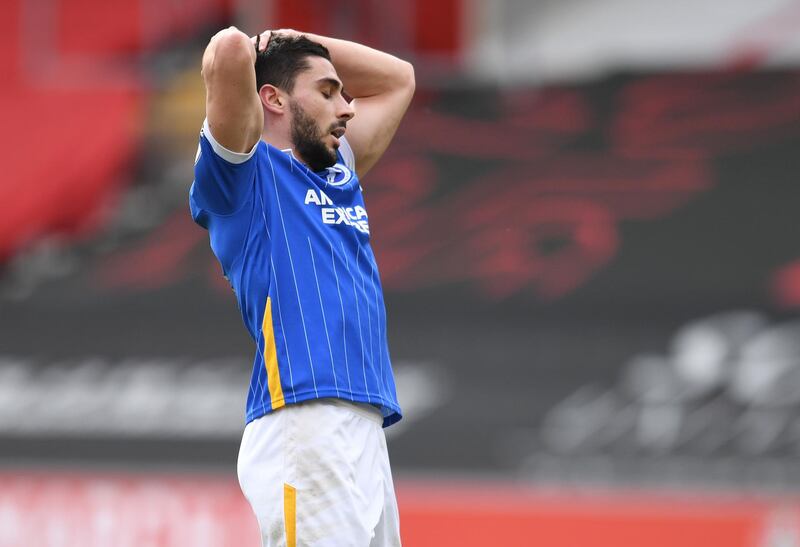 =17) Neal Maupay (Brighton) eight big chances missed in 27 appearances. Getty
