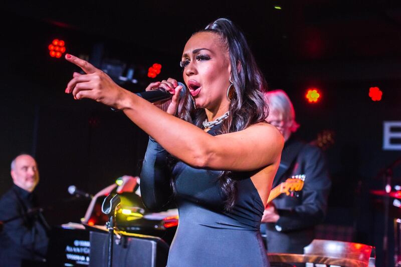 LONDON, ENGLAND - JANUARY 07:  Rebecca Ferguson performs live at Boisdale of Canary Wharf on January 7, 2019 in London, England.  (Photo by Robin Little/Redferns/Getty Images)
