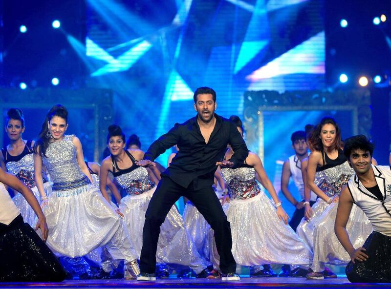 Salman Khan performs. Ravindranath K / The National