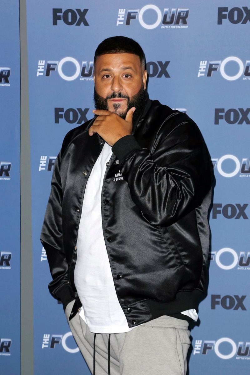 Mandatory Credit: Photo by Willy Sanjuan/Invision/AP/REX/Shutterstock (9697205af)
DJ Khaled arrives at the LA Premiere of "The Four: Battle For Stardom" at the CBS Radford Studio Center, in Los Angeles
LA Premiere of "The Four: Battle For Stardom", Los Angeles, USA - 30 May 2018