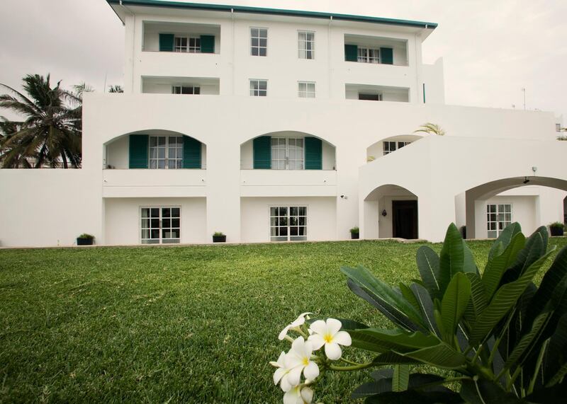 The exterior of the Oyster Bay Hotel in Dar Es Salaam. Courtesy Oyster Bay