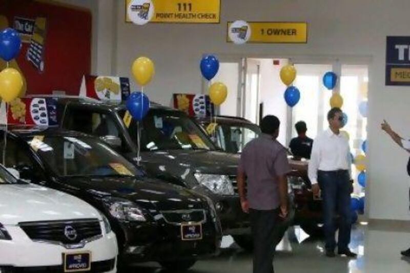 Car Zone is described as a one-stop shopping experience for previously owned cars. Pawan Singh / The National