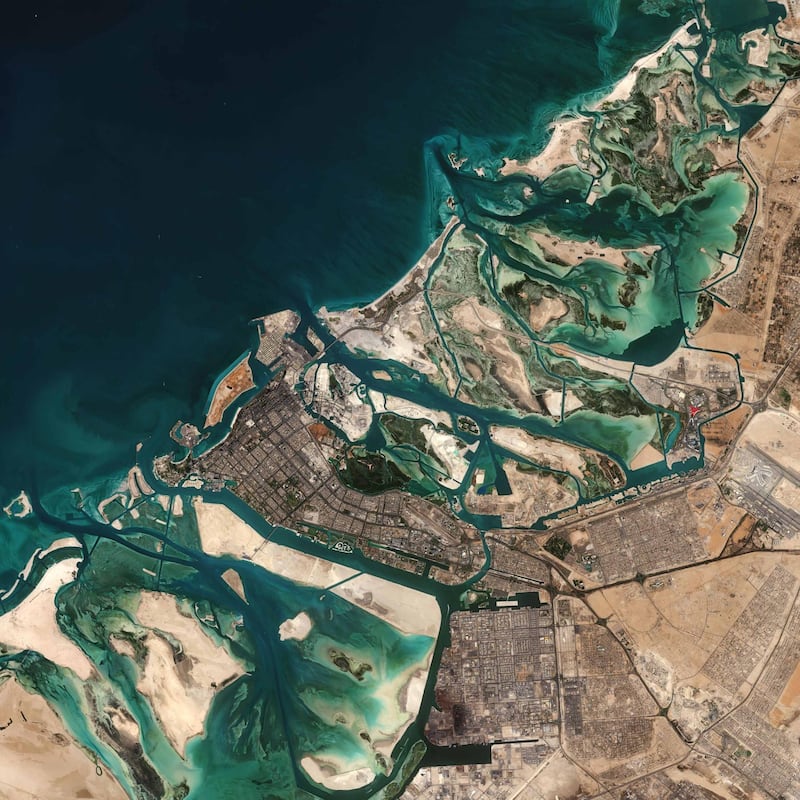 This image of Abu Dhabi, captured on 27 January 2019 by The Copernicus Sentinel-2 mission. Courtesy European Space Agency