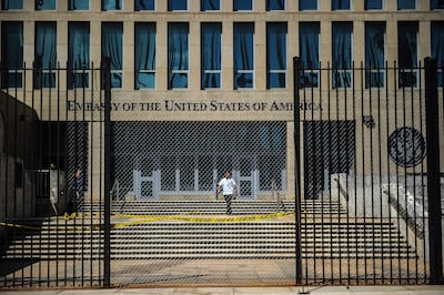 The US embassy in Havana. AFP