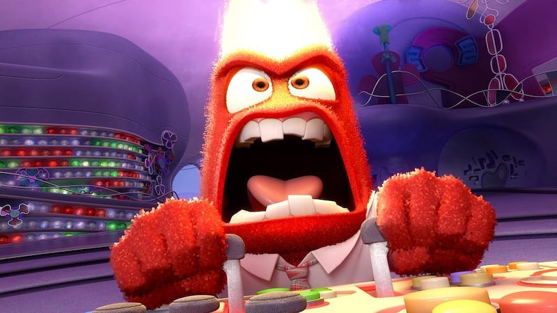 Anger, in a scene from the new animated film Inside Out. The movie opens June 19, 2015. Disney-Pixar / AP Photo