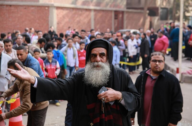 Egyptians seen at the scene of the attack. Samer Abdallah / AFP Photo