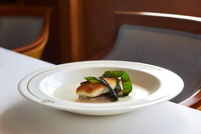 The Roasted Halibut is the highlight of the nine-course meal