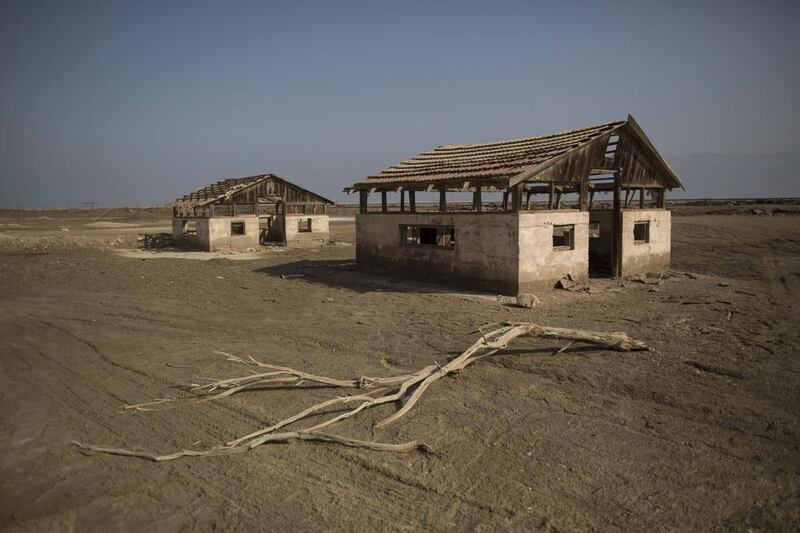 An abandoned old work camp on the southern side of the Dead Sea.