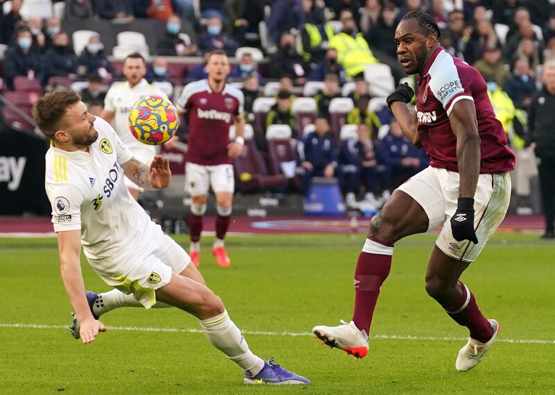 Michail Antonio 6 – Slipped in the box early on which denied him getting on the end of Rice’s cross. In the second half, Rice again found him with an excellent forward pass which Antonio miscontrolled, but Fornals picked up the ball and tucked home. PA