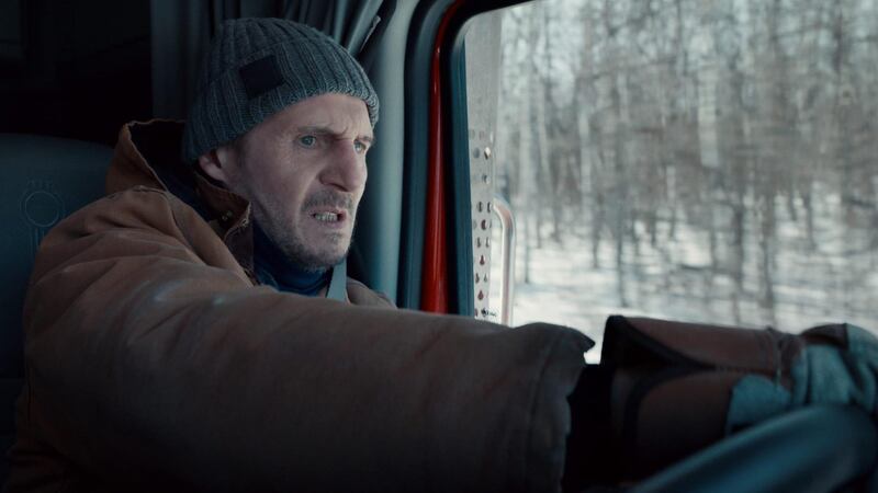 Liam Neeson plays a veteran trucker in ‘The Ice Road’. Netflix
