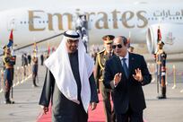 President Sheikh Mohamed arrives in Cairo for Egypt visit