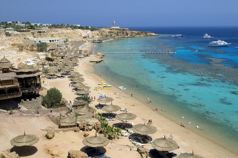 Visitors from the UAE, Saudi Arabia and Kuwait can avail of tailor-made packages starting at US$400 that include air tickets and three-night stays in Sharm El Sheikh, above, and Hurghada. Getty Images