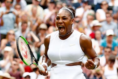 Serena Williams needed all of her mental and physical strength to defeat Alison Riske in the Wimbledon quarter-finals. EPA