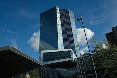 The headquarters of the European Central Bank (ECB) in Frankfurt, Germany. The ECB dropped its key rate by 10 basis points Thursday in an effort to stimulate eurozone economies. Getty Images