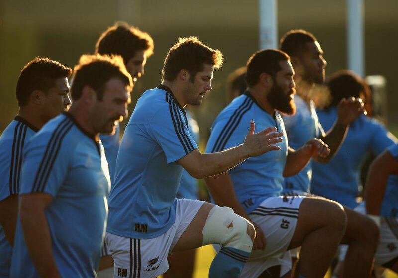 New Zealand train on Friday for their Sunday meeting with Ireland. Phil Walter / Getty Images