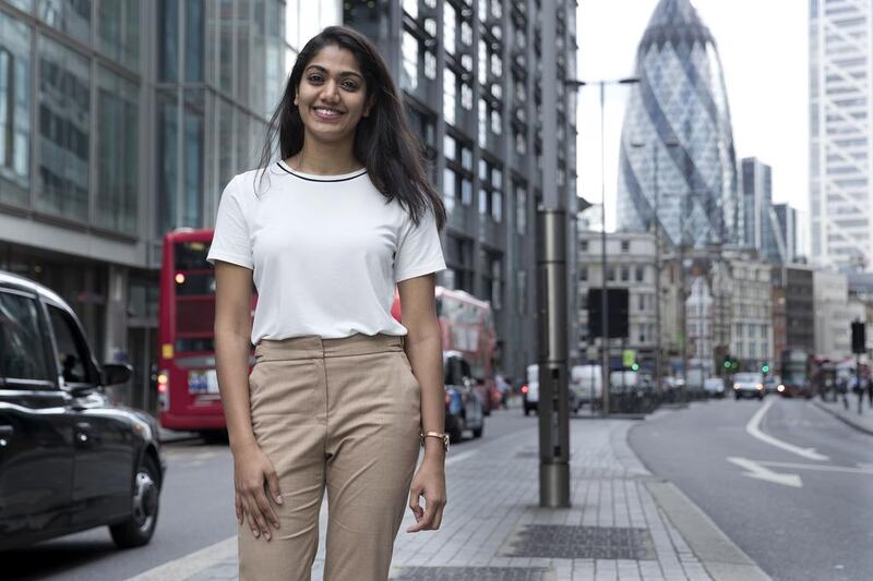 Rhea Silva, the founder of a $2 a night accommodation company is pictured outside her office in London. Stephen Lock for the National 