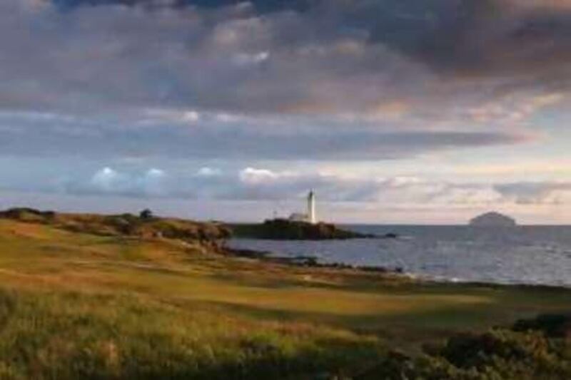TURNBERRY, UNITED KINGDOM - JUNE 19:  A view from behind the green onthe 457 yds, par 4, 10th hole on the Ailsa Course at Turnberry, the venue for the 2009 Open Championship, on June 19, 2008 in Turnberry, Scotland.  (Photo by David Cannon/Getty Images)