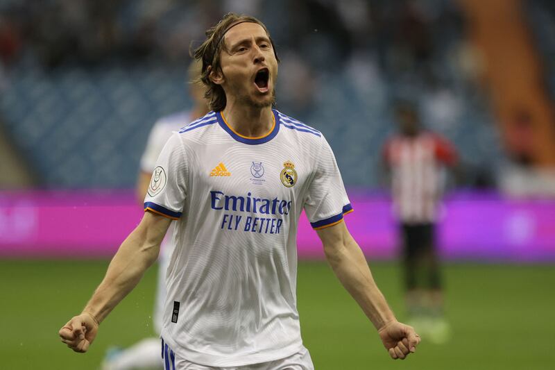 Luka Modric – 8. At 36, the most senior head in Madrid’s mature midfield. Put his side ahead with his first goal of the season, on 38 minutes, guiding the ball past Simon. Never stopped working, even when the result was beyond doubt. Man of the match. AFP