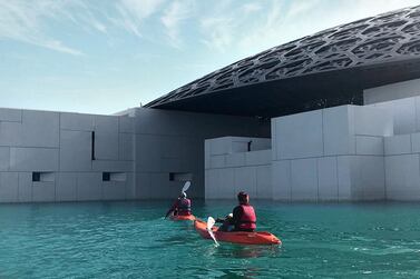 Watersports company Seahawk is offering kayak tours around Louvre Abu Dhabi. Seahawk 