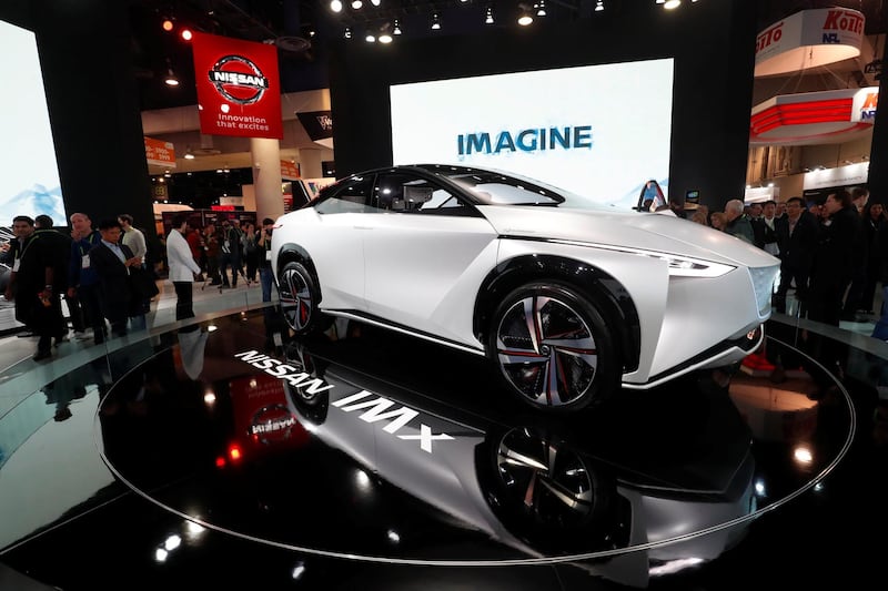 Nissan's IMx electric concept car is displayed at the Las Vegas Convention Center during the 2018 CES in Las Vegas, Nevada, U.S. January 9, 2018. REUTERS/Steve Marcus