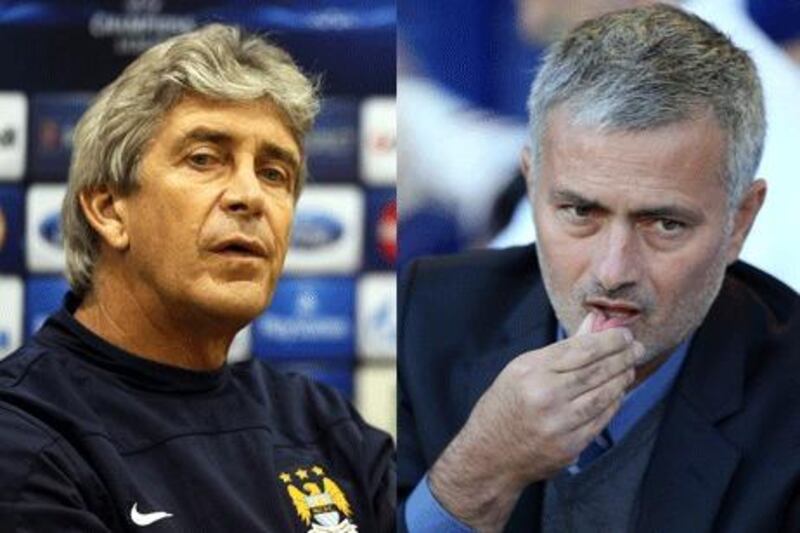 Manuel Pellegrini and Jose Mourinho have lot at stake on Sunday. EPA / Getty Images 
