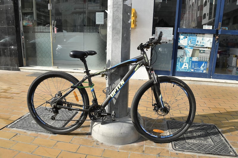 The municipality said anyone caught chaining their bike to a lamp post would receive a warning and that Dh3,000 would follow