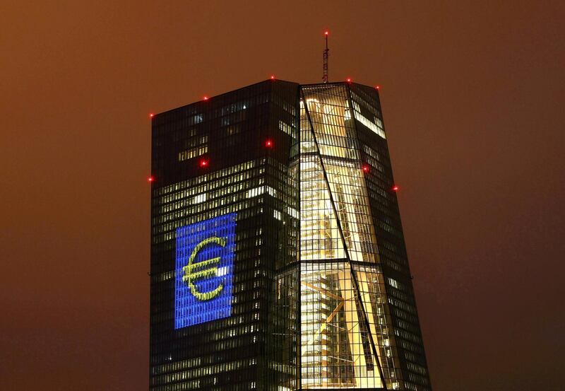 FILE PHOTO: The headquarters of the European Central Bank (ECB) in Frankfurt, Germany, March 12, 2016. REUTERS/Kai Pfaffenbach/File Photo