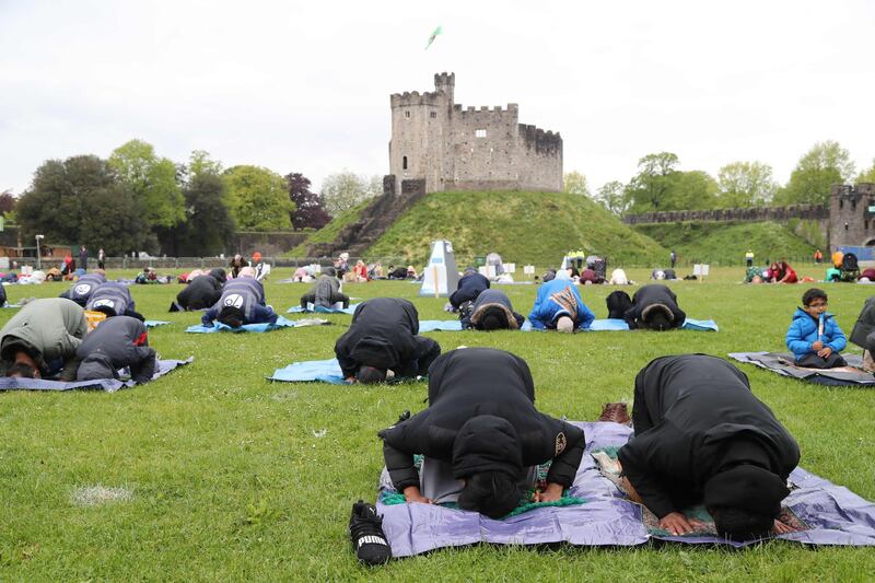 ‘Eid at the Castle’ will also serve as a pilot event ahead of the wider reopening of Wales amid the Covid-19 pandemic. AFP
