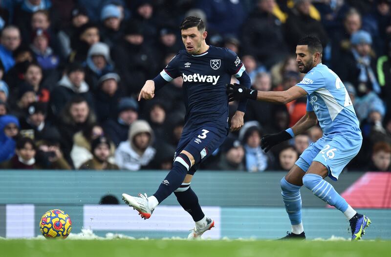 Aaron Cresswell 7- A goal-saving challenge prevented Jesus from doubling City’s lead, but it came at some cost as the defender collided heavily with the post. Reuters