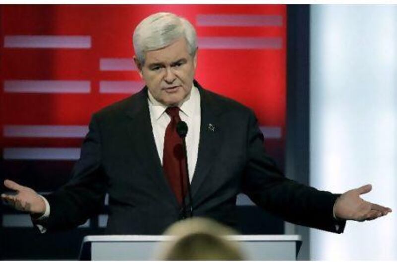 Newt Gingrich attacks the Palestinians to win more Jewish votes, his critics say .