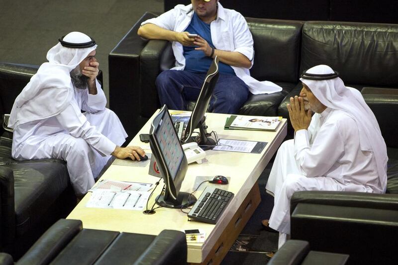 The Dubai Financial Market General index shed 148.25 points to 4,400.8, paring its year-to-date gain to 30.6 per cent. Antonie Robertson / The National