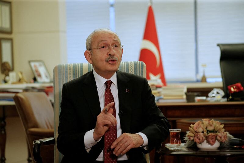 Kemal Kilicdaroglu of the Republican People's Party was one of six opposition leaders to pledge to return Turkey to parliamentary democracy.  Reuters