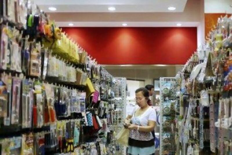 Daiso is one of the many thrift stores in the UAE that offers shoppers a variety of discounted items. Delores Johnson / The National