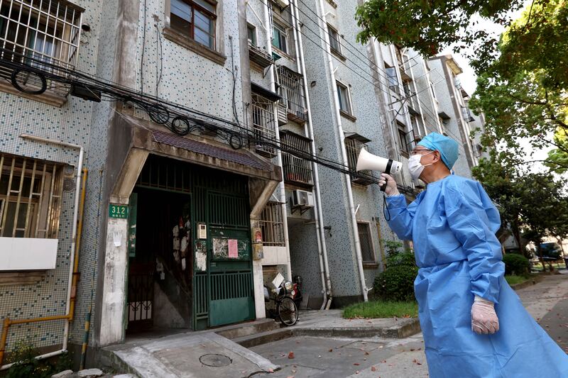 Shanghai residents are warned against breaking Covid-19 rules as China's biggest city remains under lockdown. AP