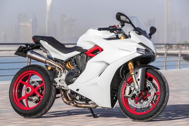 DUBAI, UNITED ARAB EMIRATES. 17 FEBRUARY 2018. Motoring review of the Ducati Supersport S motorcycle. (Photo: Antonie Robertson/The National) Journalist: Dana Miskulnig. Section: Motoring.