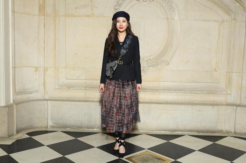 Suzy Bae attends the Christian Dior show (Photo by Pascal Le Segretain/Getty Images)