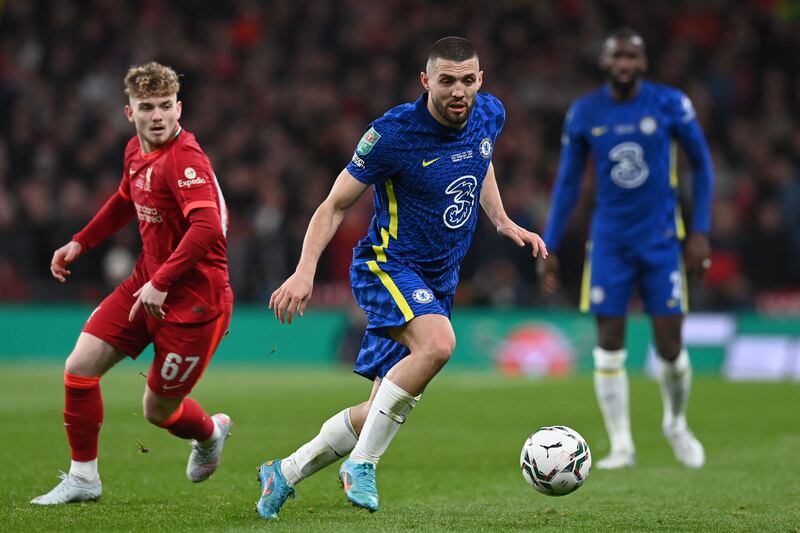 Mateo Kovacic - 7. The Croat engaged the Liverpool midfield with gusto. Not only was he rugged but he looked to create at every opportunity. He was replaced by Jorginho in the 105th minute. AFP