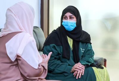Abu Dhabi, United Arab Emirates, October 4, 2020.  Cancer patient, Maryam at Tawam Hospital, Al Ain.
Victor Besa/The National
Section:  NA
Reporter:  Haneen Dajani