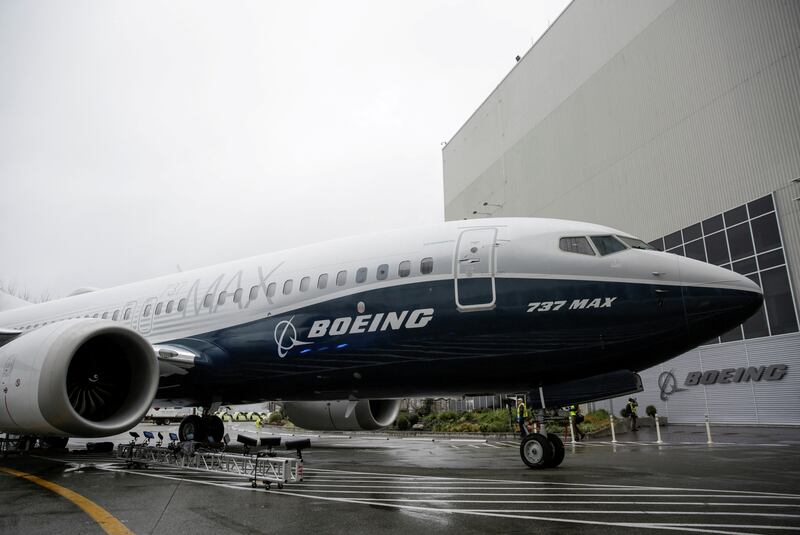 A Boeing 737 MAX at the aircraft maker's Renton factory in Washington. Reuters