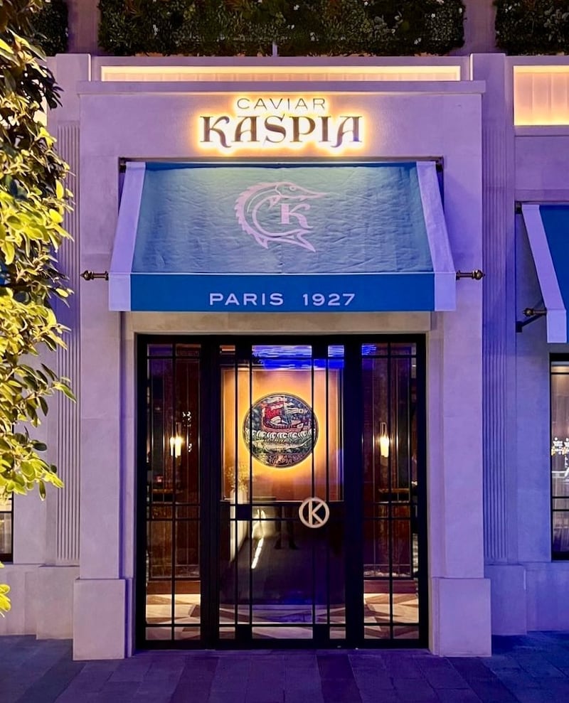 Caviar Kaspia opened in Dubai International Financial Centre in October. All photos: Caviar Kaspia, unless otherwise specified