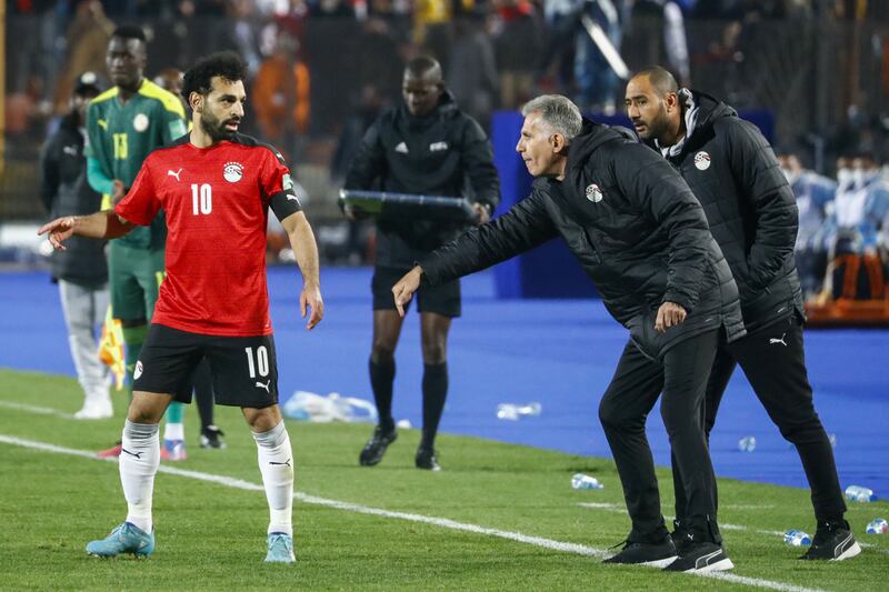 Carlos Queiroz earlier coached Egypt during the 2022 World Cup African qualifiers. AFP