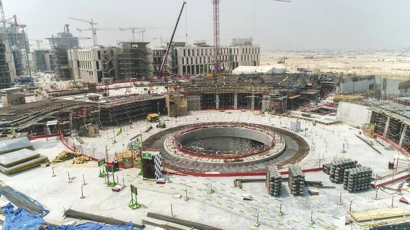 Dubai Expo construction from the air. All photos Courtesy Dubai Expo 2020