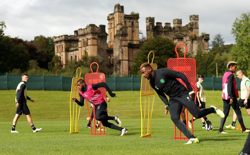 Soccer Football - Celtic Training - Glasgow, Britain - September 11, 2017   Celtic's Moussa Dembele during training   Action Images via Reuters/Lee Smith