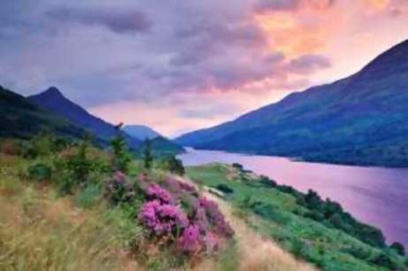 ca. 2006, Highlands, Scotland, UK --- Loch Leven and Pap of Glencoe mountain in background --- Image by © Riccardo Spila/Grand Tour/Corbis