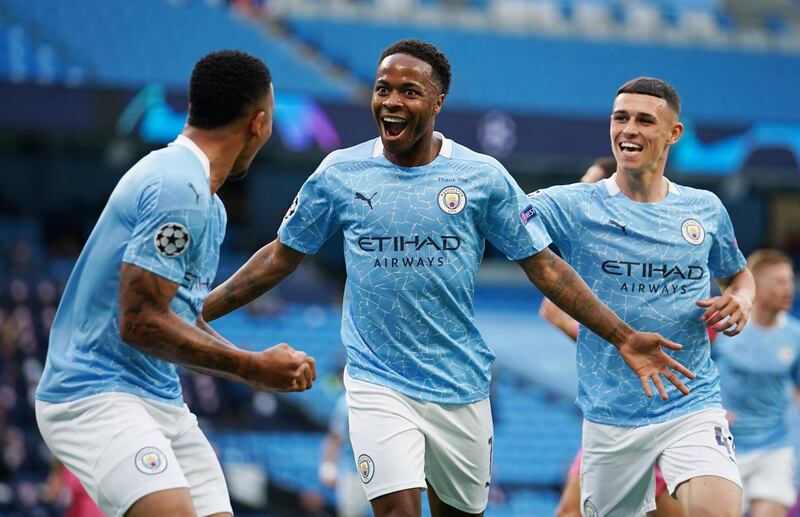 Raheem Sterling – 8, Will rarely score an easier goal than the one that gave City an early cushion in this leg. Impeccable until he was subbed with 10 to go. Reuters