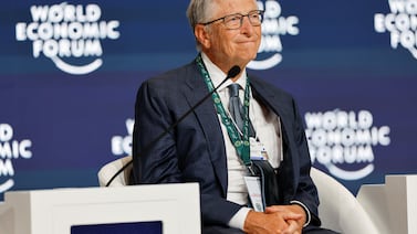 Bill Gates, co-chair of the Bill and Melinda Gates Foundation, attends the World Economic Forum (WEF) in Riyadh, on Sunday. Reuters