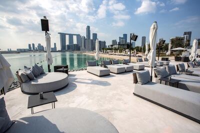 Views of the capital's skyline from Cove Abu Dhabi.