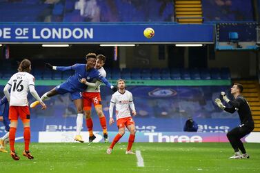 Soccer Football - FA Cup - Fourth Round - Chelsea v Luton Town - Stamford Bridge, London, Britain - January 24, 2021 Chelsea's Tammy Abraham scores their second goal REUTERS/David Klein