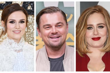 Keira Knightley, Leonardo DiCaprio and Adele have all been sharing the shows they've been binge-watching on streaming platforms. Getty Images