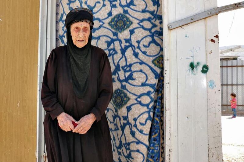 Syrian refugee Sheikha Azzam celebrated her 105th birthday in the Mrajeeb Al Fhood camp in Jordan. Wam
